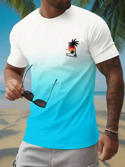 Summer Casual Men's Short Sleeve Top