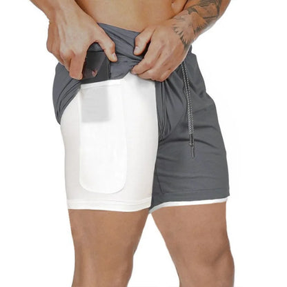 Men's Double Layer Sport Summer Shorts