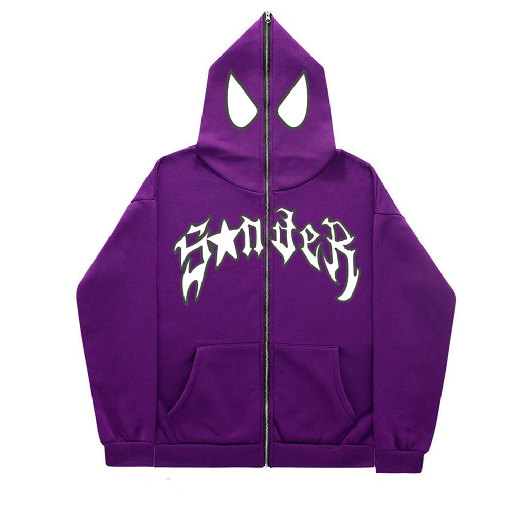 Spider Print Hoodie