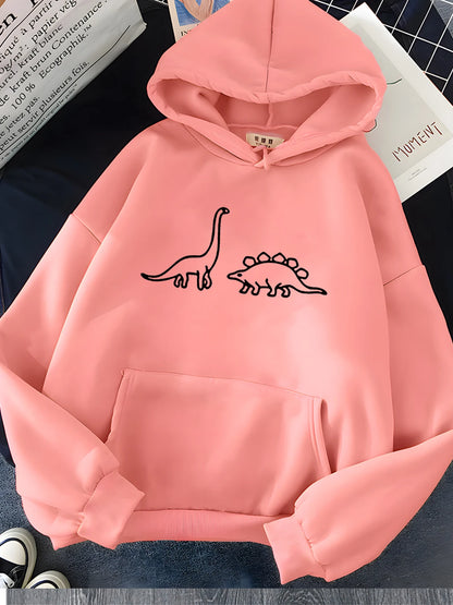 Dinosaurs Print Hoodie