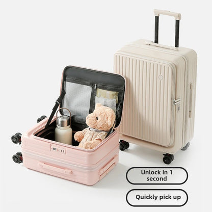 Side Opening Luggage Suitcase