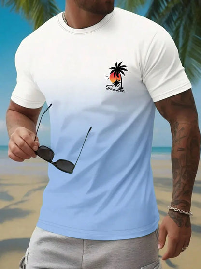 Summer Casual Men's Short Sleeve Top