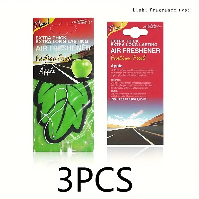 3/6pcs Leaf Shape Car Air Freshener