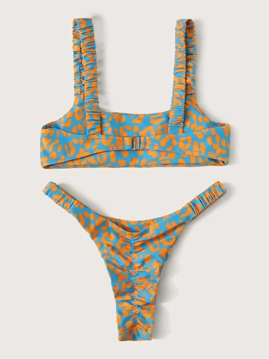 Women's Leopard Push Up Swimsuit