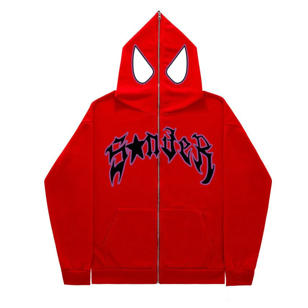 Spider Print Hoodie