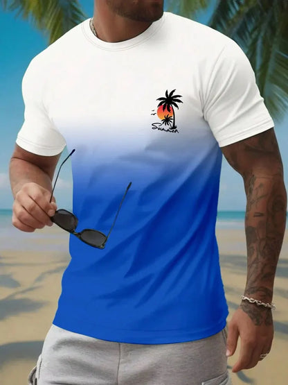 Summer Casual Men's Short Sleeve Top