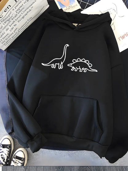 Dinosaurs Print Hoodie