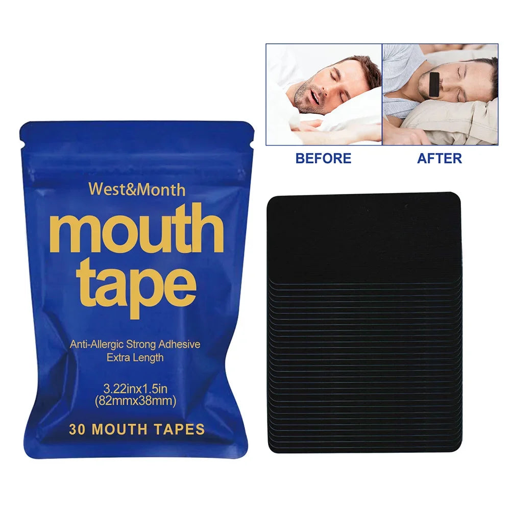 30Pcs Anti Snoring Mouth Tape