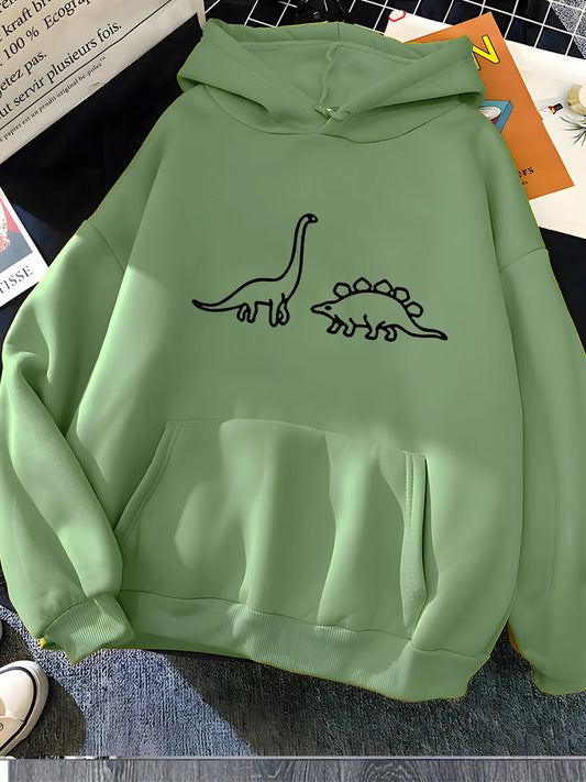 Dinosaurs Print Hoodie