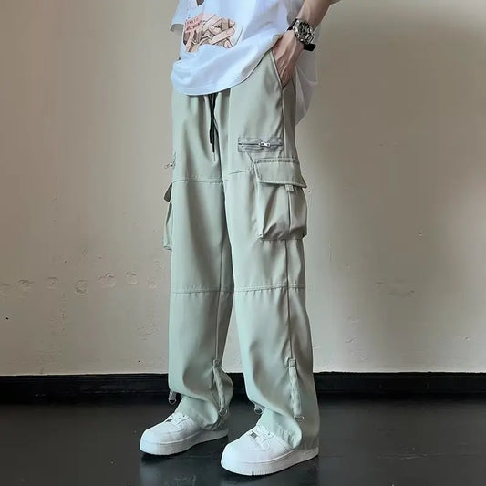 Mens Retro Cargo Trousers