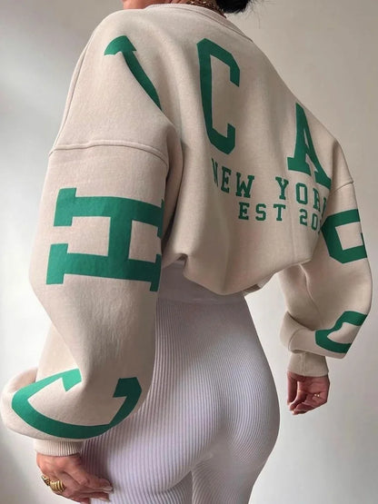 Women's Grunge Pullover Sweatshirt