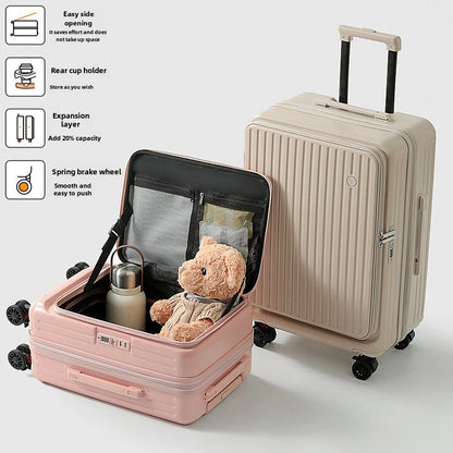 Side Opening Luggage Suitcase