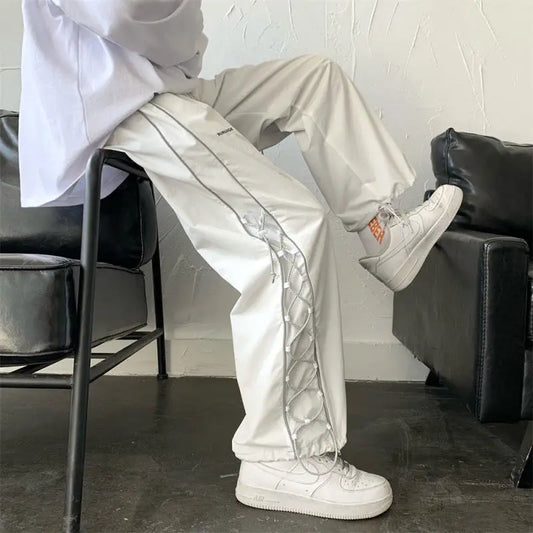 Streetwear White Cargo Pants