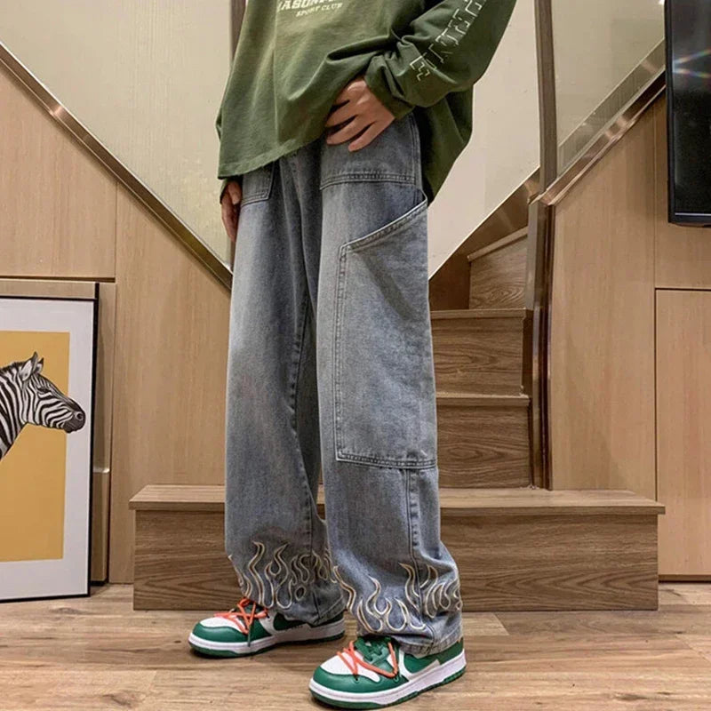 Embroidery Men's Jeans