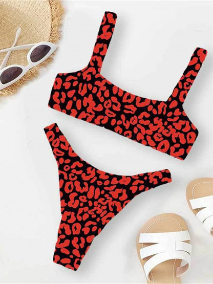 Women's Leopard Push Up Swimsuit