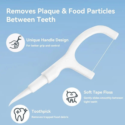 Mini Travel Toothbrush with Freshening Bead and Floss