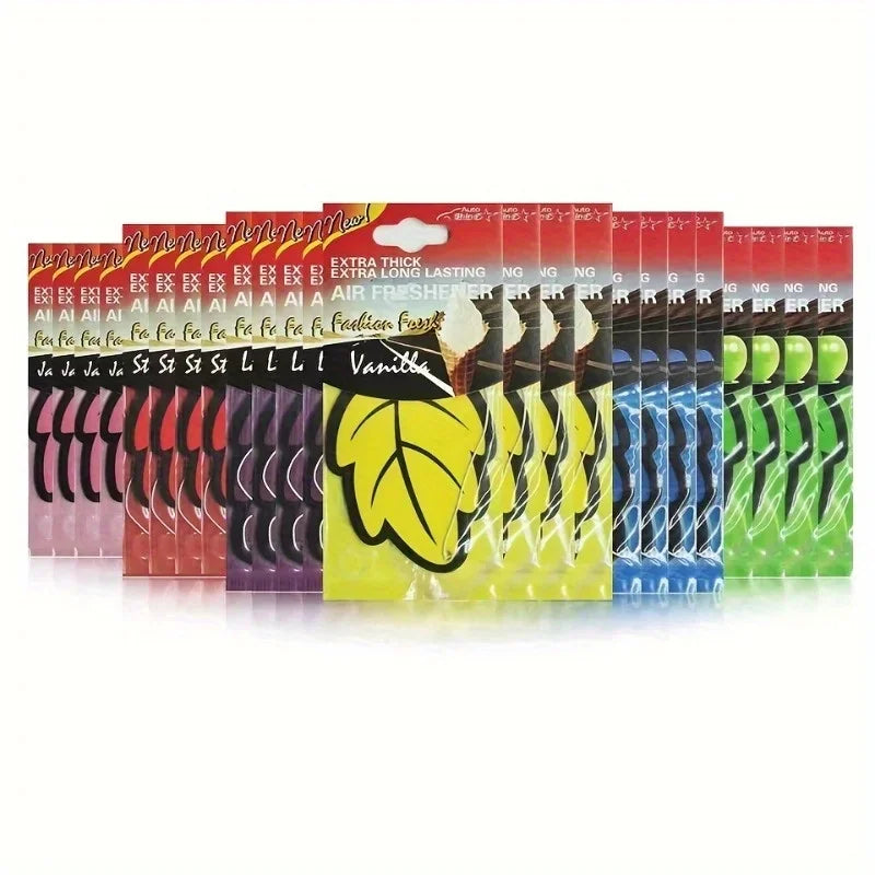 3/6pcs Leaf Shape Car Air Freshener