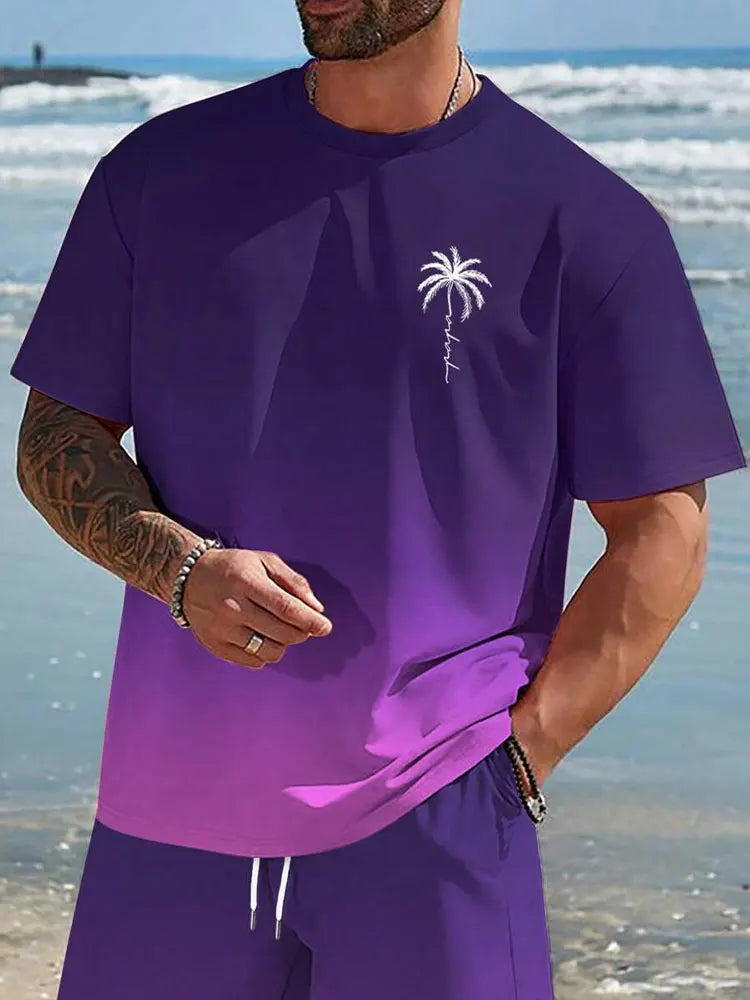 Summer Casual Men's Short Sleeve Top