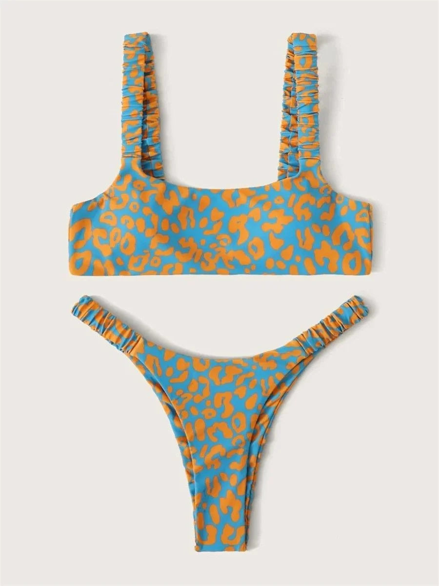 Women's Leopard Push Up Swimsuit