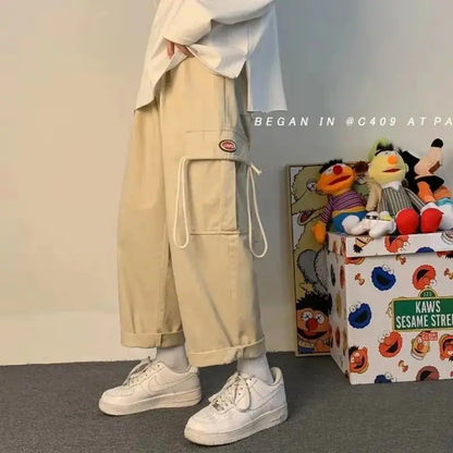 Korean Style Wide leg Cargo