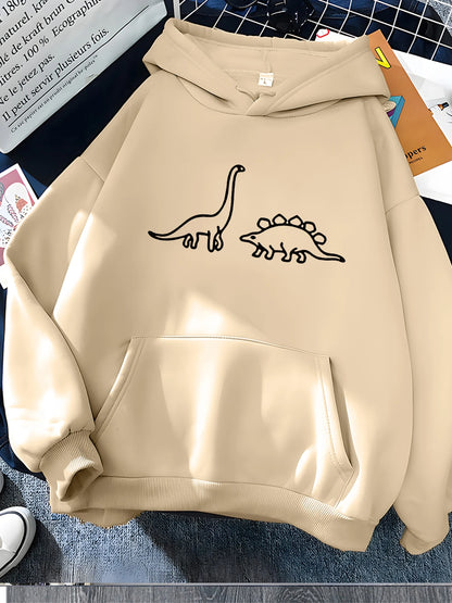 Dinosaurs Print Hoodie