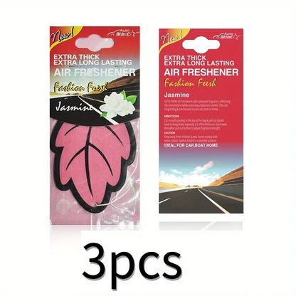 3/6pcs Leaf Shape Car Air Freshener