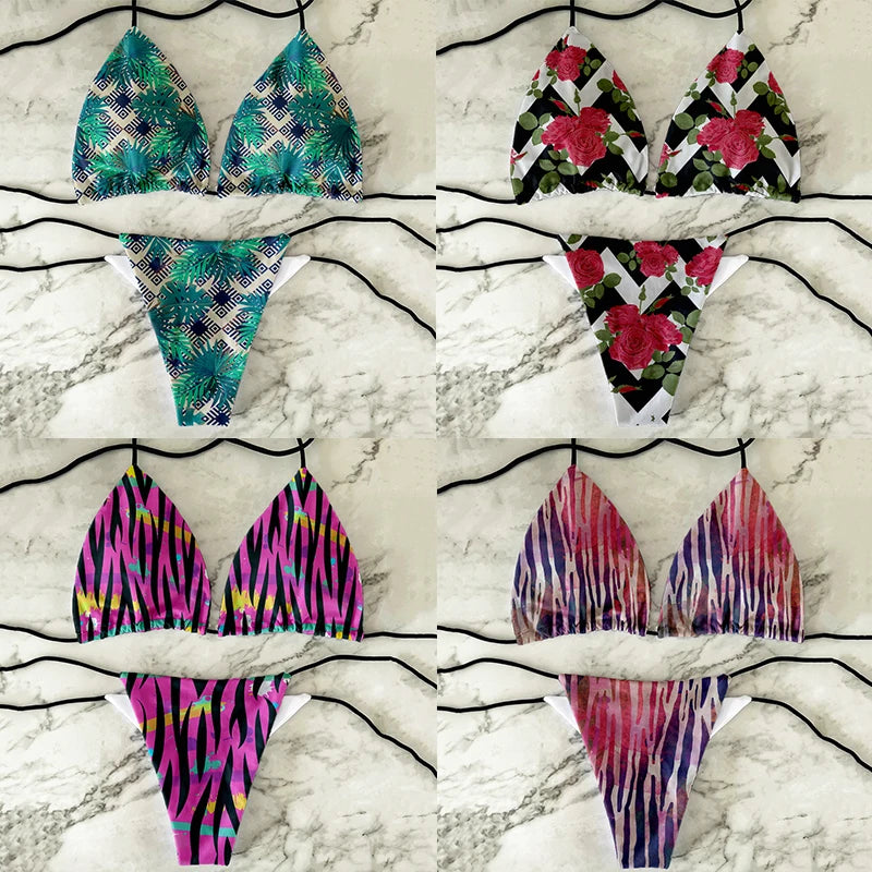 Split Bikini Two-Piece Swimsuit
