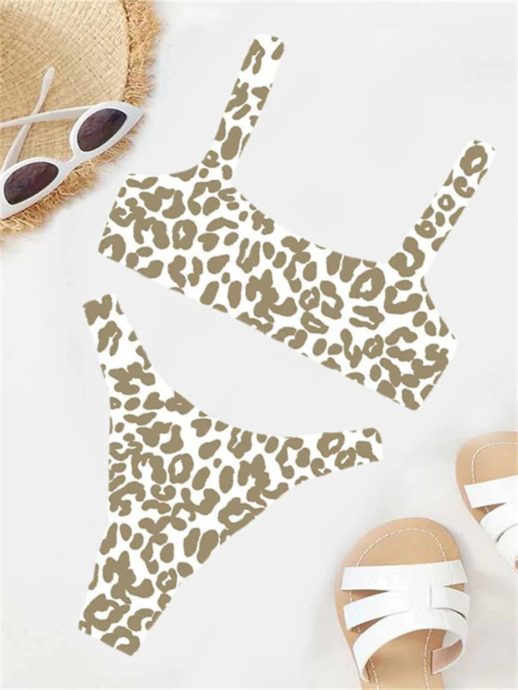 Women's Leopard Push Up Swimsuit