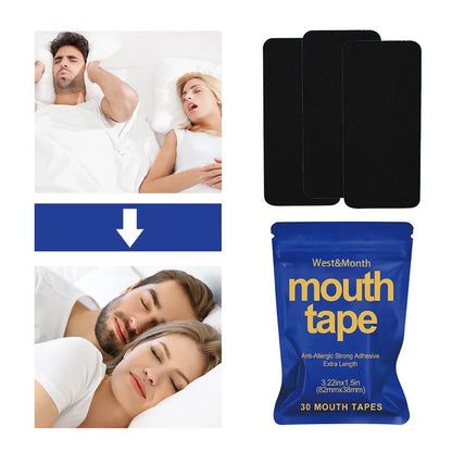 30Pcs Anti Snoring Mouth Tape