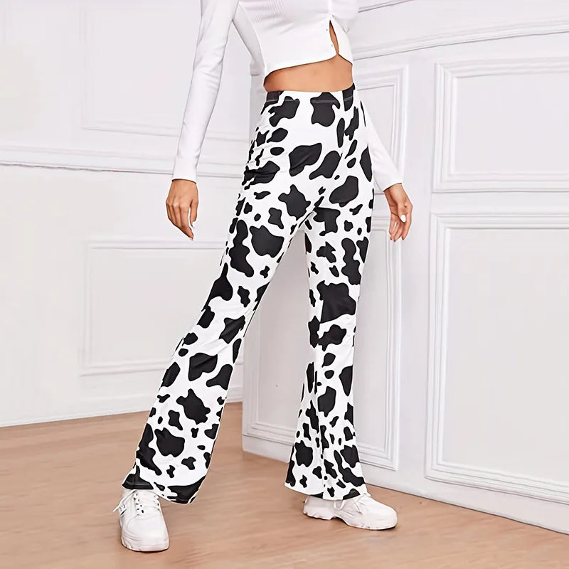 Women's Cow Printed Pants
