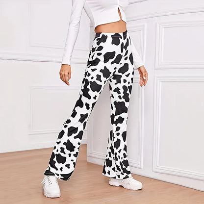 Women's Cow Printed Pants