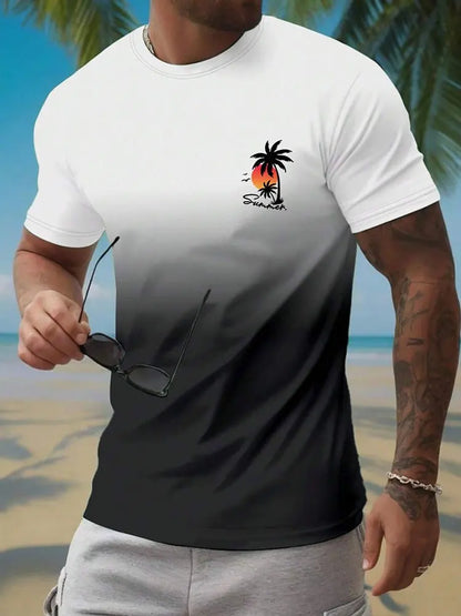 Summer Casual Men's Short Sleeve Top