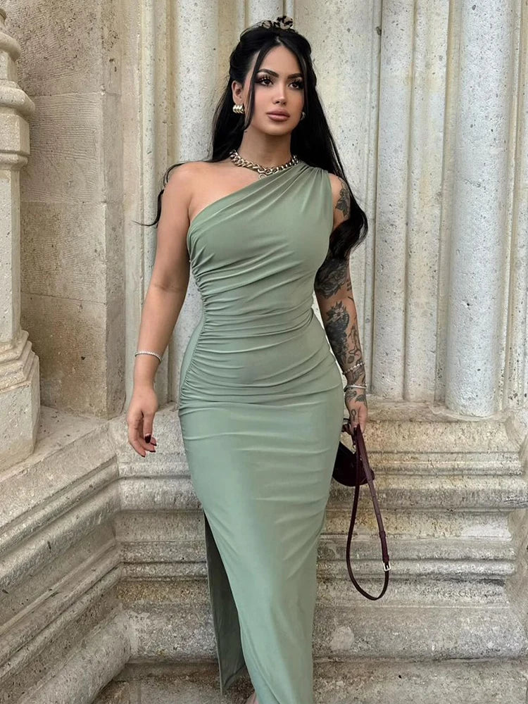 Women's Sleeveless Backless Slim Maxi Dress
