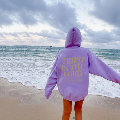 Love Like Jesus Letter Print Hoodie