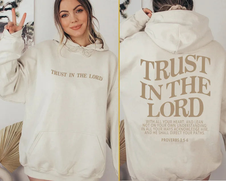 Love Like Jesus Letter Print Hoodie