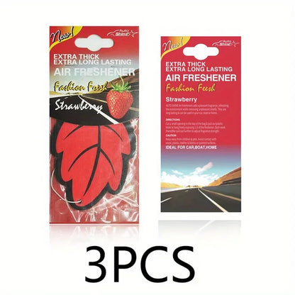 3/6pcs Leaf Shape Car Air Freshener
