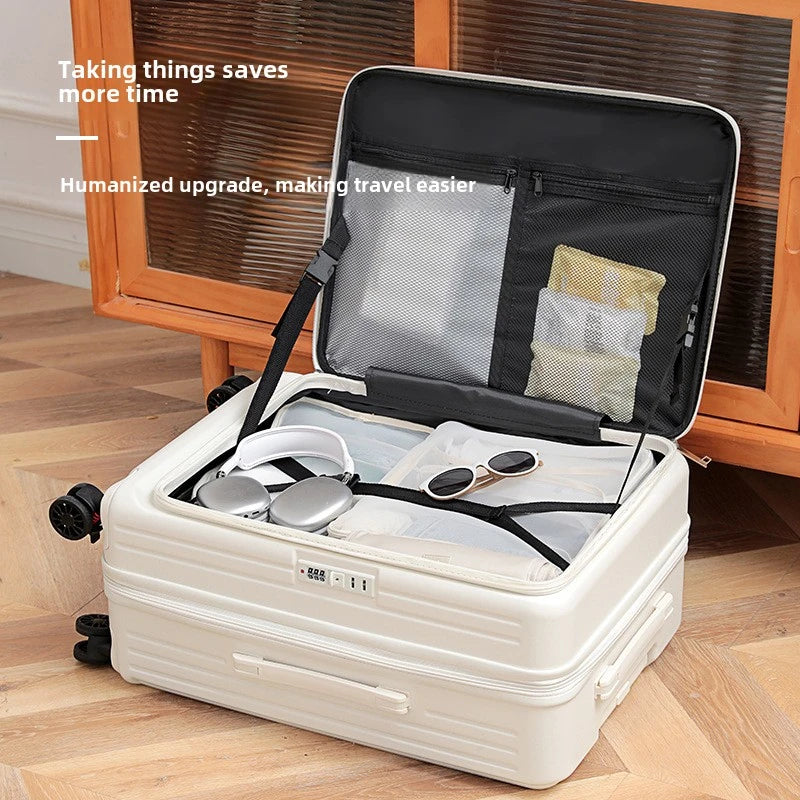 Side Opening Luggage Suitcase
