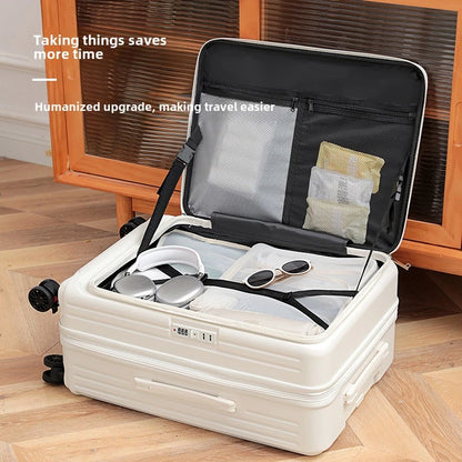 Side Opening Luggage Suitcase