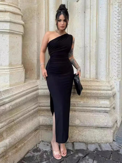 Women's Sleeveless Backless Slim Maxi Dress