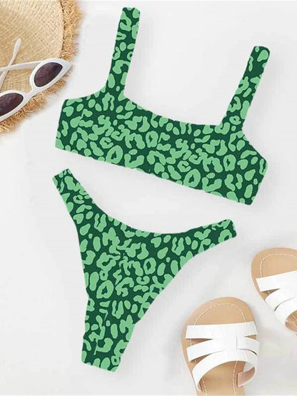 Women's Leopard Push Up Swimsuit