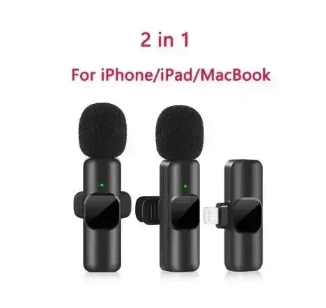 Wireless Microphone For iPhone Android Laptop
