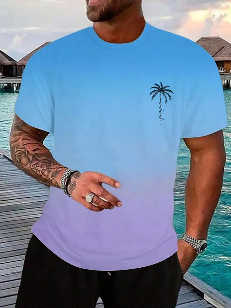 Summer Casual Men's Short Sleeve Top
