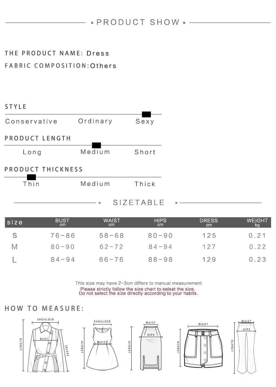 Women Summer Bodycon Dress