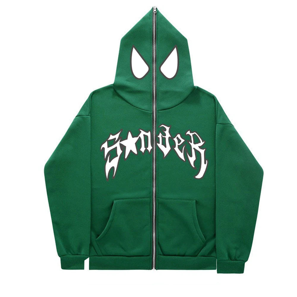 Spider Print Hoodie