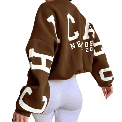 Women's Grunge Pullover Sweatshirt