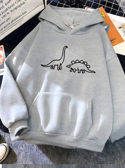 Dinosaurs Print Hoodie