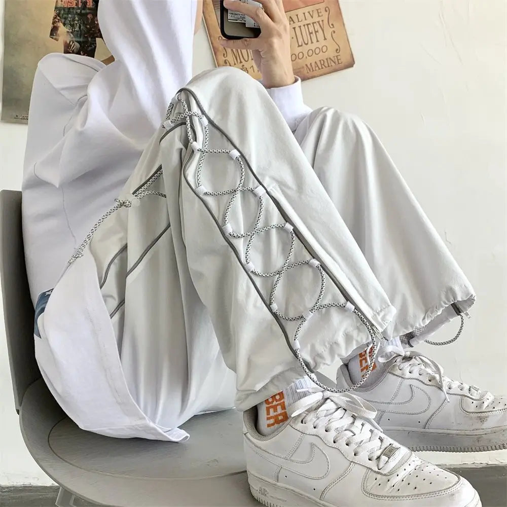 Streetwear White Cargo Pants