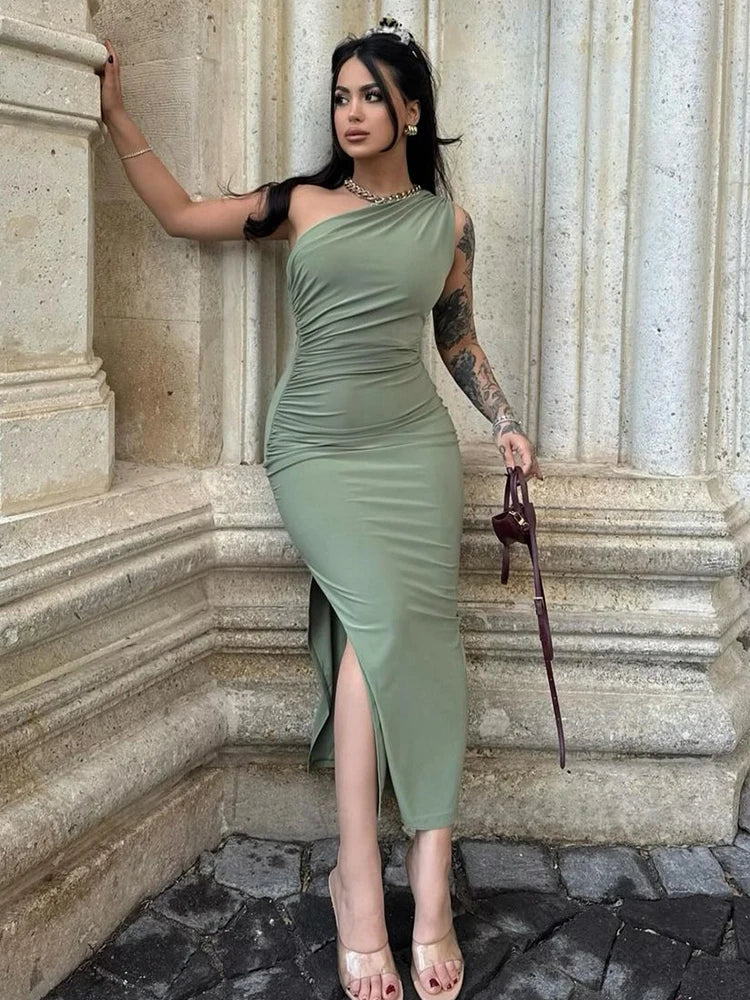 Women's Sleeveless Backless Slim Maxi Dress