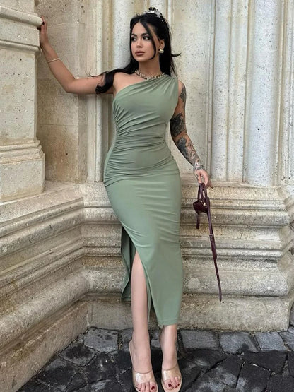 Women's Sleeveless Backless Slim Maxi Dress