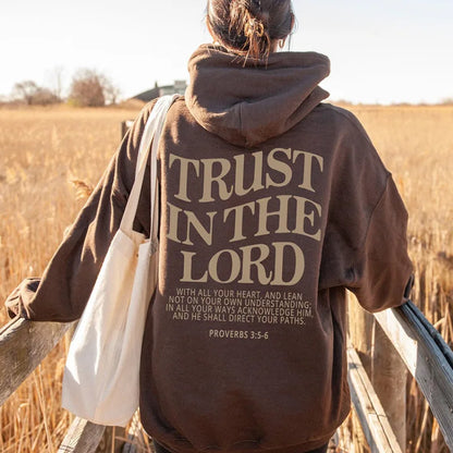 Love Like Jesus Letter Print Hoodie